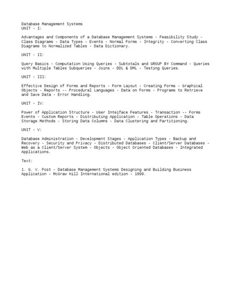 Image result for Database Management System in 5th Sem Syllabus