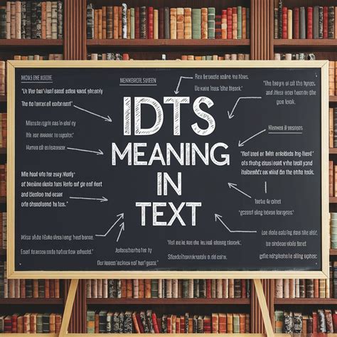 Idts Meaning In Text