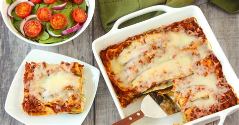 6 Ingredient Zucchini Lasagna   More Healthy Lasagna  