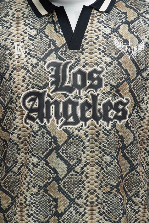 Snake LA Johnny Collar Soccer Jersey - Natural/Combo | Fashion Nova