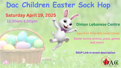Dac Children Easter Sock Hop, Diman Lebanese Centre, Bedford, 19 April ...