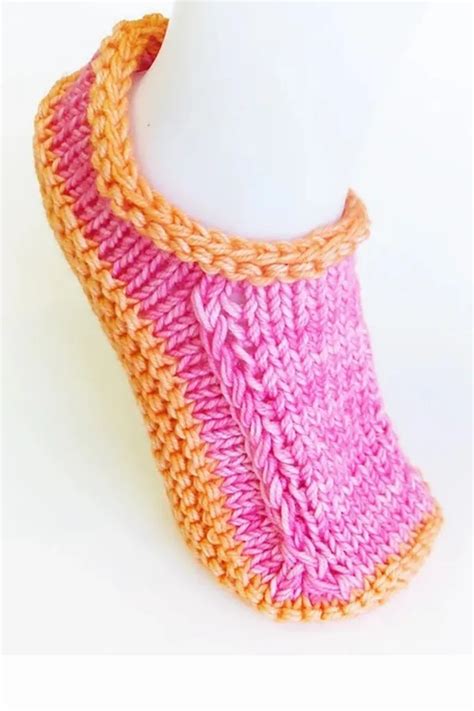 Image result for Knitted Slippers Free Pattern