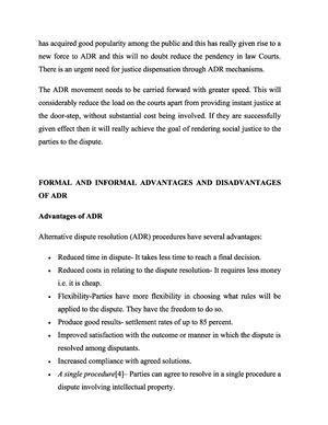 Llb 4 sem arbitration conciliation and adr 14247 may 2019 - Arbitration ...