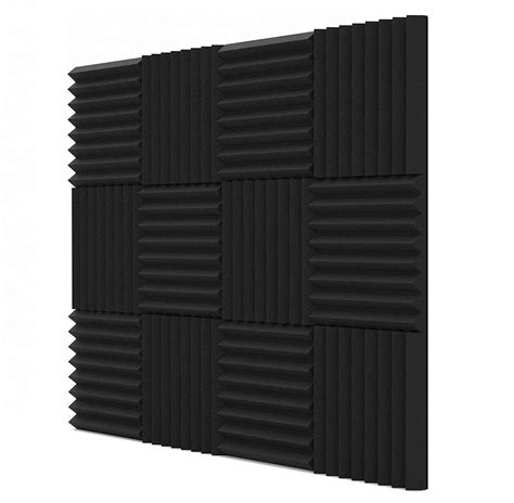 Buy 12 Pack Acoustic Foam Panels,12" X 12"X 1" Studio Foam Sound Proof ...