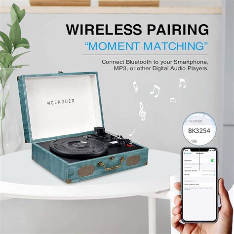 Buy Record Player with Speakers Vinyl Record Player Wireless Turntables ...