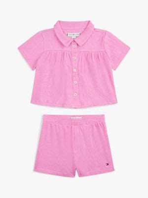 Babies' Crinkle Shirt & Short Set | Tommy Hilfiger