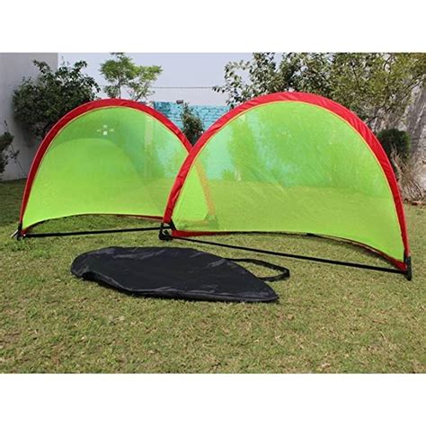Layan Pop Up Goal 2 Portable Soccer Goals with Carry Bag with Long Life ...