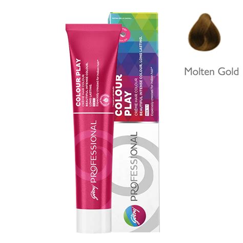Buy Godrej Professional Colour Play Cream Hair Color – Molten Gold ...