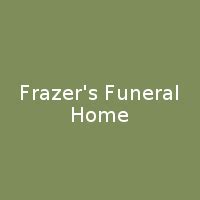 Recent Obituaries | Frazer's Funeral Home