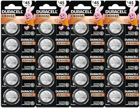 Duracell CR2032 Lithium Coin Battery, Pack of 20, Specialty Devices ...