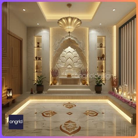 Lighting Design for Positive Pooja Room Vibe – Ongrid Design