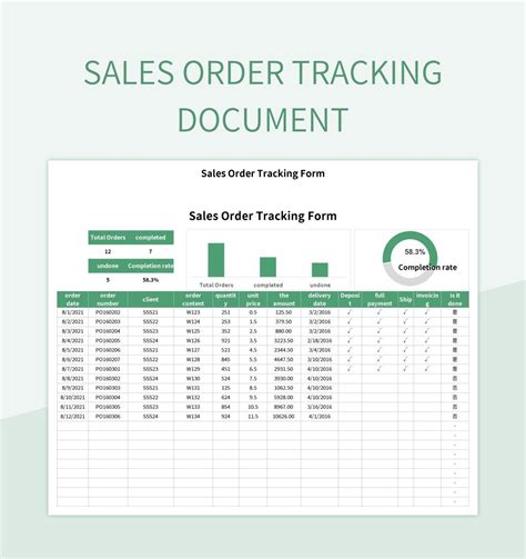 Shipment Tracking Excel Template Shipping Tracker Printable Returns