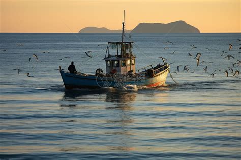 夕阳海边渔船渔网出海打鱼背景背景图片下载_4722x2361像素JPG格式_编号z7nf2gdlv_图精灵