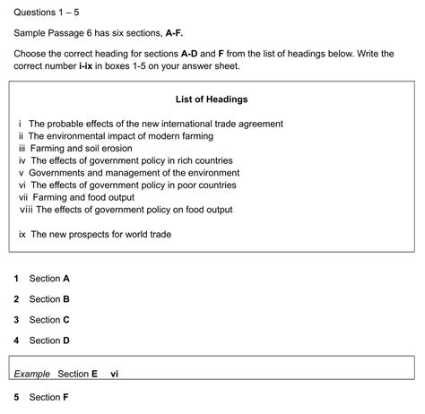 Example Of Matching Questions at Timothy Jeffords blog