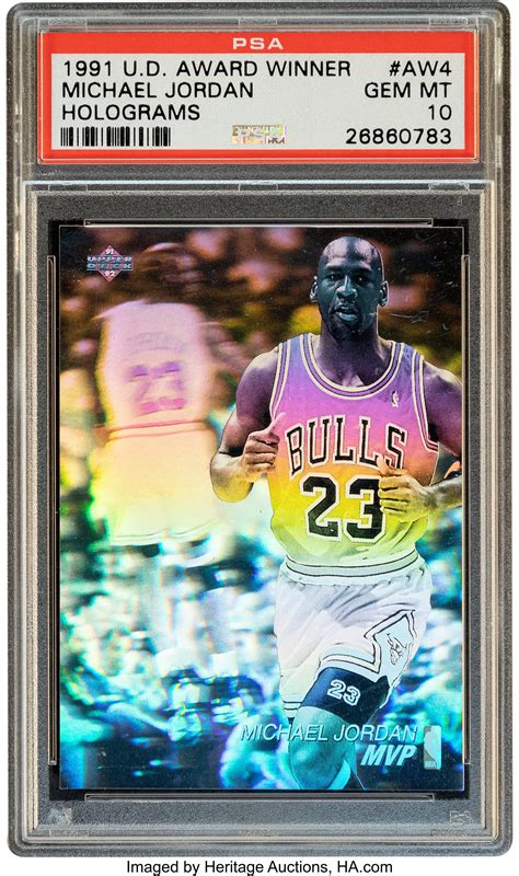 1991 Upper Deck Michael Jordan (Award Winner Holograms) #AW4 PSA | Lot ...