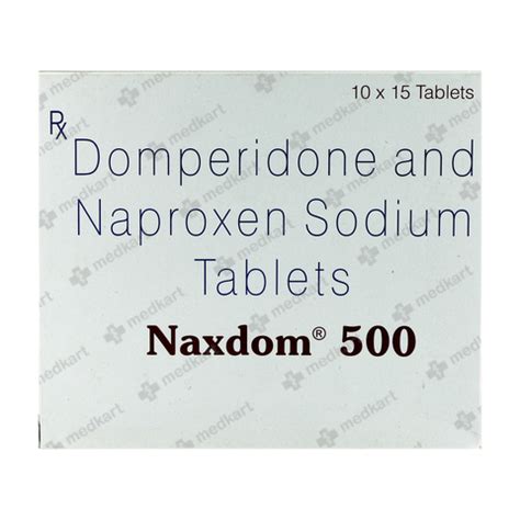 NAXDOM 500MG TABLET 15'S, Price, Composition & Generic Alternatives ...
