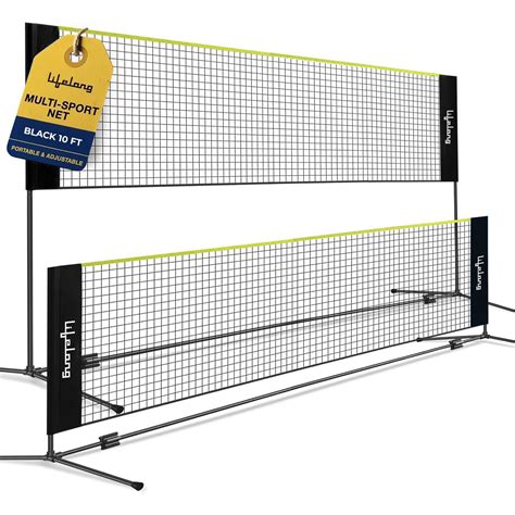 Lifelong Portable Badminton Net Set - Net for Tennis, Soccer Tennis ...