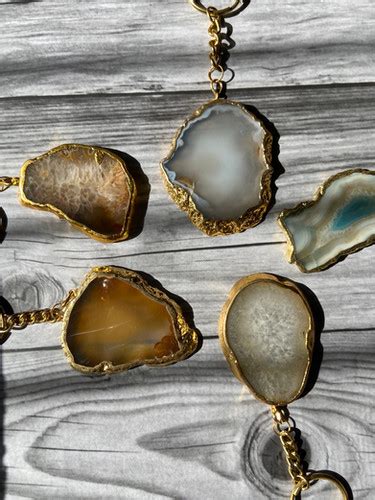 Original agate stone keychains | Allthingscute