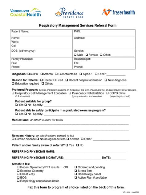 Fillable Online Pulmonary Referral Form 120815.xlsx Fax Email Print ...
