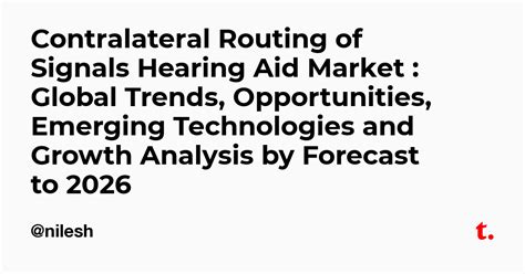 Contralateral Routing of Signals Hearing Aid Market : Global Trends ...