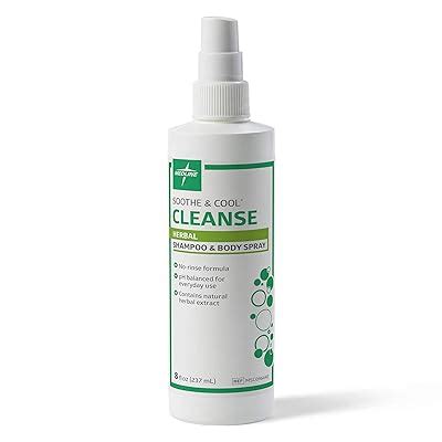 Buy Medline Soothe & Cool Herbal Shampoo and Body Spray, No-Rinse ...