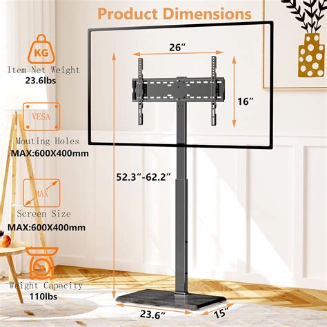 Afaloona Universal Floor TV Stand,TV Floor Mount Stand for India | Ubuy