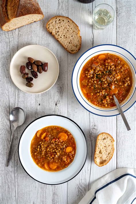 Greek Lentil Soup - "Fakes" - Souvlaki For The Soul