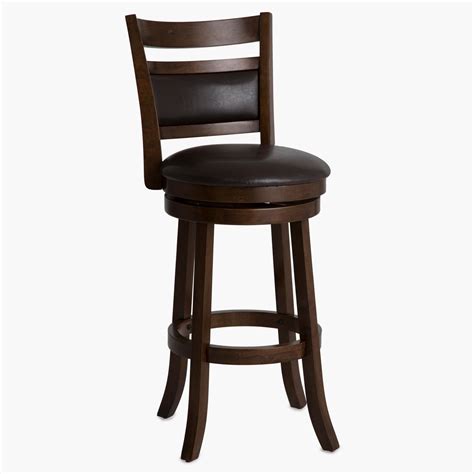 Buy Bacardi Rubber Wood Swivel Bar Stool - Brown from Home Centre at ...
