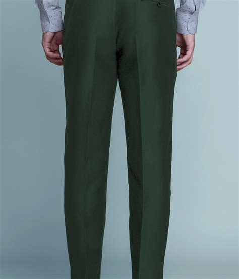 Forest Green Linen Pants - A.i. Perfect Fits