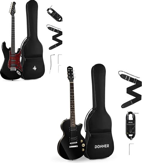 Buy Donner DLP-124B 39 Inch Full Size Electric Guitar Kit Solid Body ...