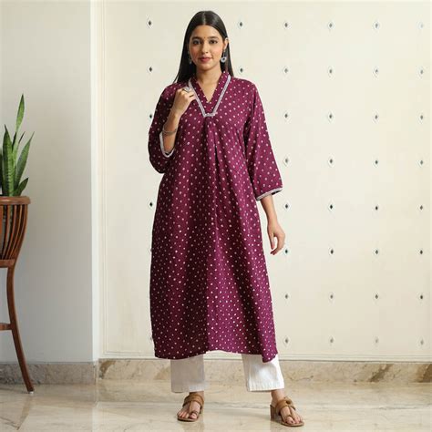 Authentic Bandhani Kurtis Collection – Hand-dyed Craftsmanshi – iTokri ...