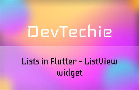 Flutterflow List View Widget Tutorial 的图像结果