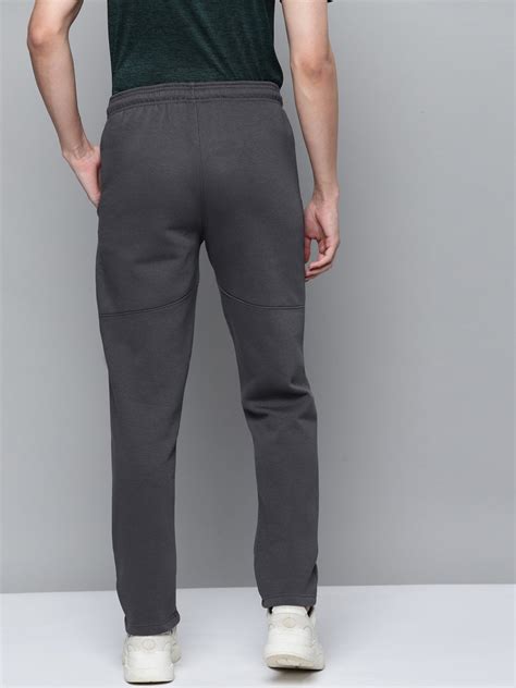 Alcis Men Charcoal Grey Straight Fit Solid Track Pants MAA20E910110-S