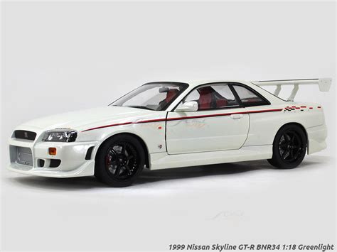 1999 Nissan Skyline GT-R BNR34 1:18 Greenlight diecast Scale Model Car ...