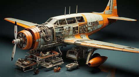 Image result for Airplane Exploded-View