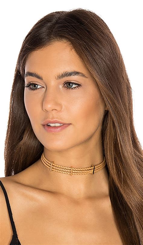 Ettika Riley Choker in Tan | REVOLVE