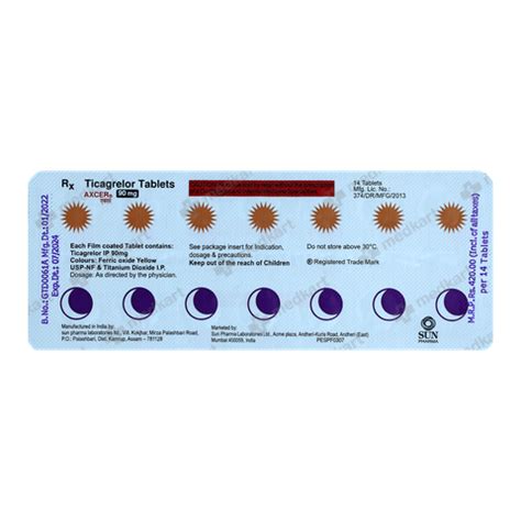 AXCER 90MG TABLET 15'S - Uses, Price, Side Effects, Composition and ...