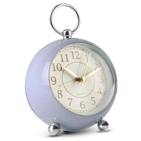 Buy Mantel Clock Silent Bedside Clocks Battery Operated Non Ticking ...