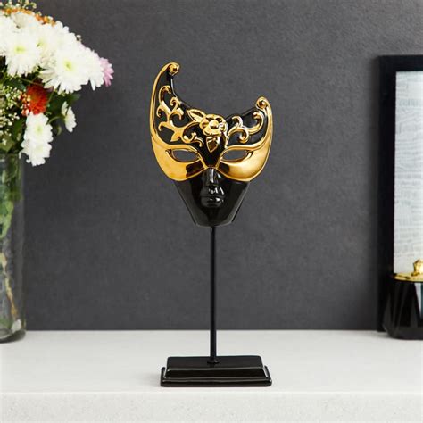 Buy Vitara Ceramic Mask Table Accent from Home Centre at just INR 1499.0