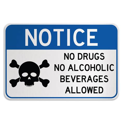 No Alcohol Allowed