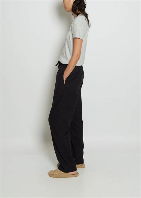 Unisex Flannel Pyjamas Pants — Lucid Black – La Garçonne