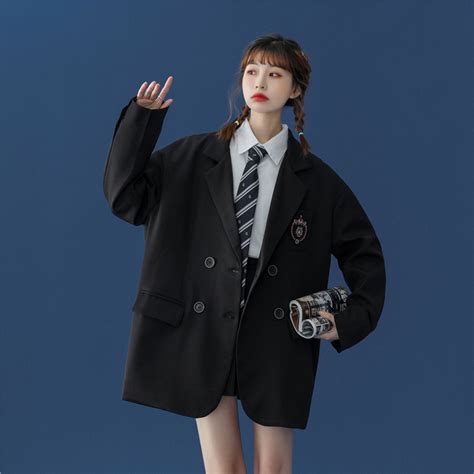 TW小熊2022春季新款韩版显瘦JK制服学院风西装外套女TTJK22D203I-淘宝网