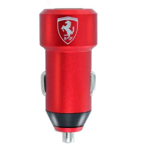 Ferrari ® 5V / 4.8 A Dual USB Output Car Charger-Red - Car Charger ...
