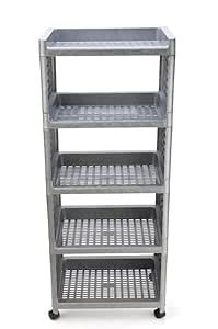 SORATH Rectangular 5 Layer Multi-Purpose Kitchen Storage Basket Rack ...