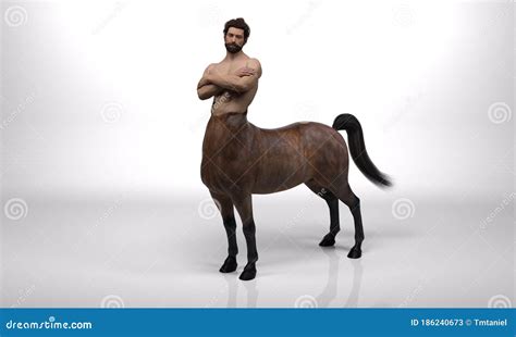 Male Centaur Half Horse Half Man On Green Screen Royalty-Free ...