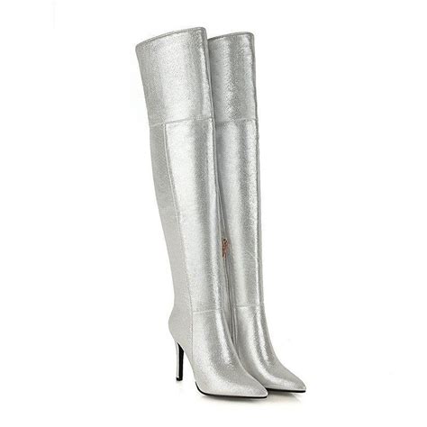 Metallic High Boots – Label Frenesi Fashion