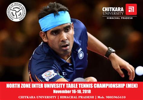 North Zone Inter University Table Tennis Championship (Men) - Chitkara ...