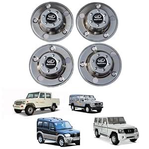 Auto Vortex 4 Pcs Car Wheel Center Hub Cap for Mahindra Bolero Trax ...