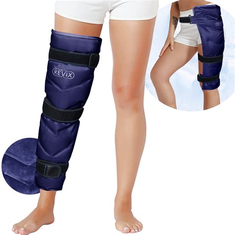 REVIX Large Leg Ice Pack for Injuries Reusable, Gel Ice Wrap for Leg ...