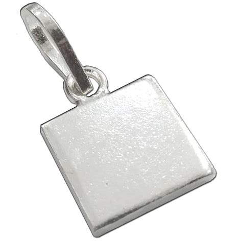 Buy 999 Pure Solid Silver Square Piece (Chokor) Pendant at Amazon.in